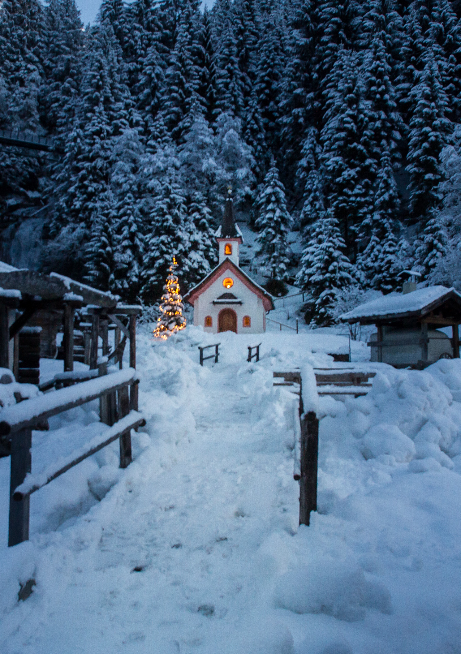 Kleine Kapelle im Mühlendorf Gschnitztal