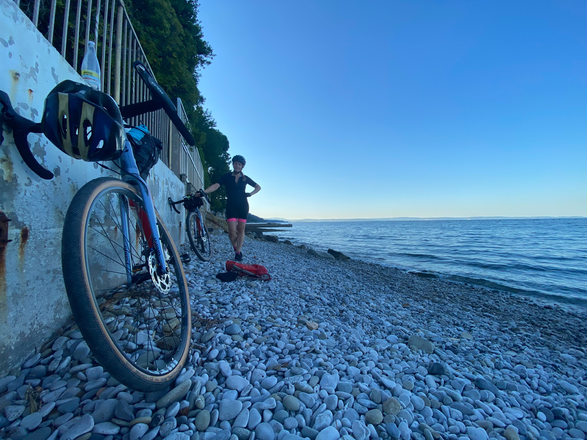Gravelbike am Meer