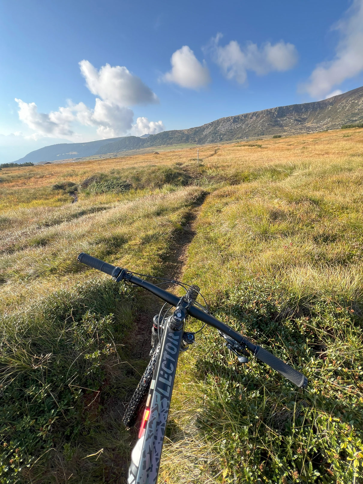 Mit dem MTB auf der Villanderer Alm.