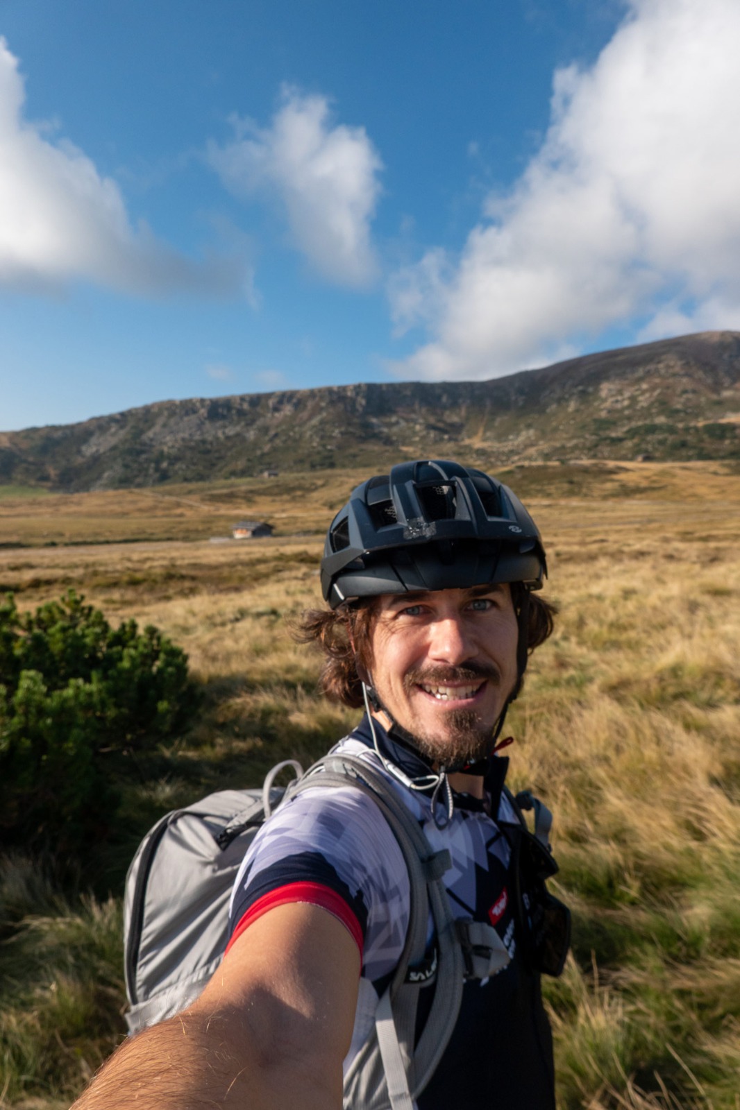 MTB Tour auf der Villanderer Alm vor dem Rittner Horn.