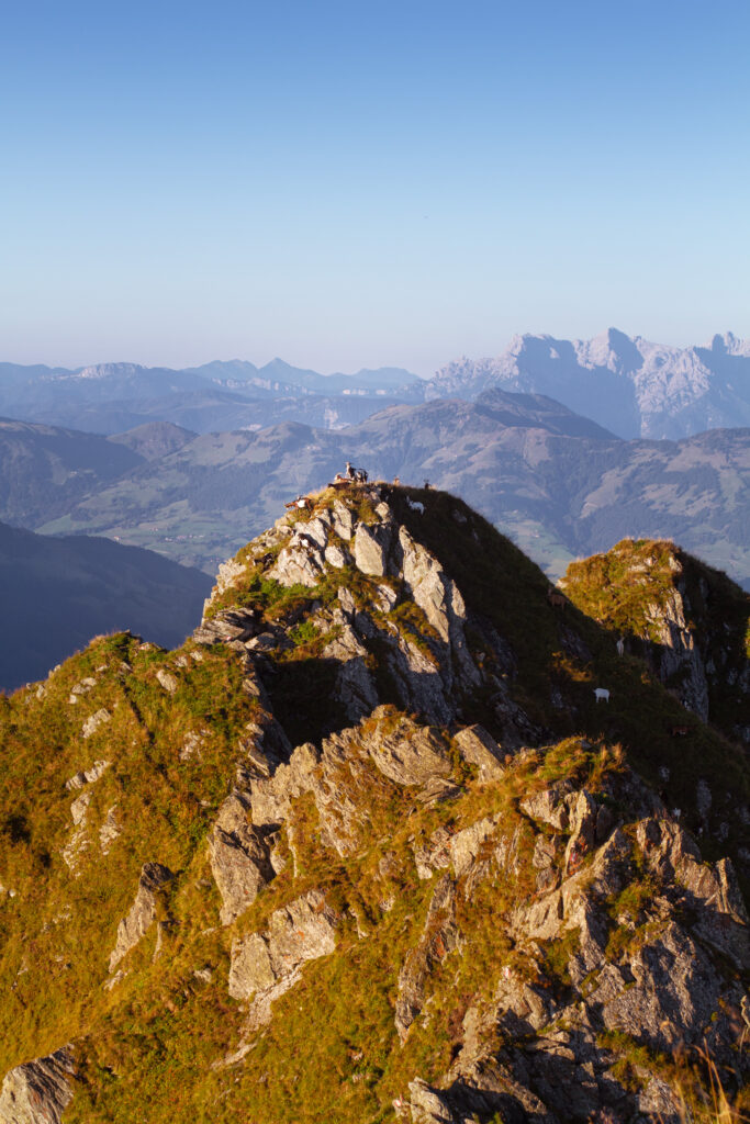 Wanderung auf den Kleinen Rettenstein im Brixental bei Kirchberg.
