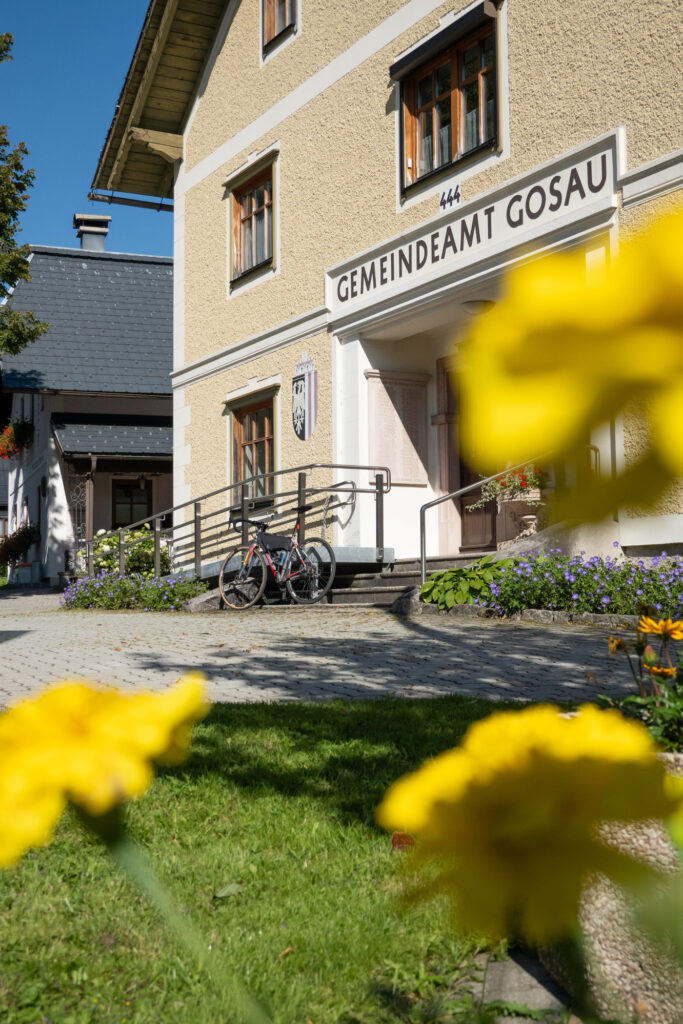 Das Ziel in Gosau auf der Gravelbiketour Wossa.