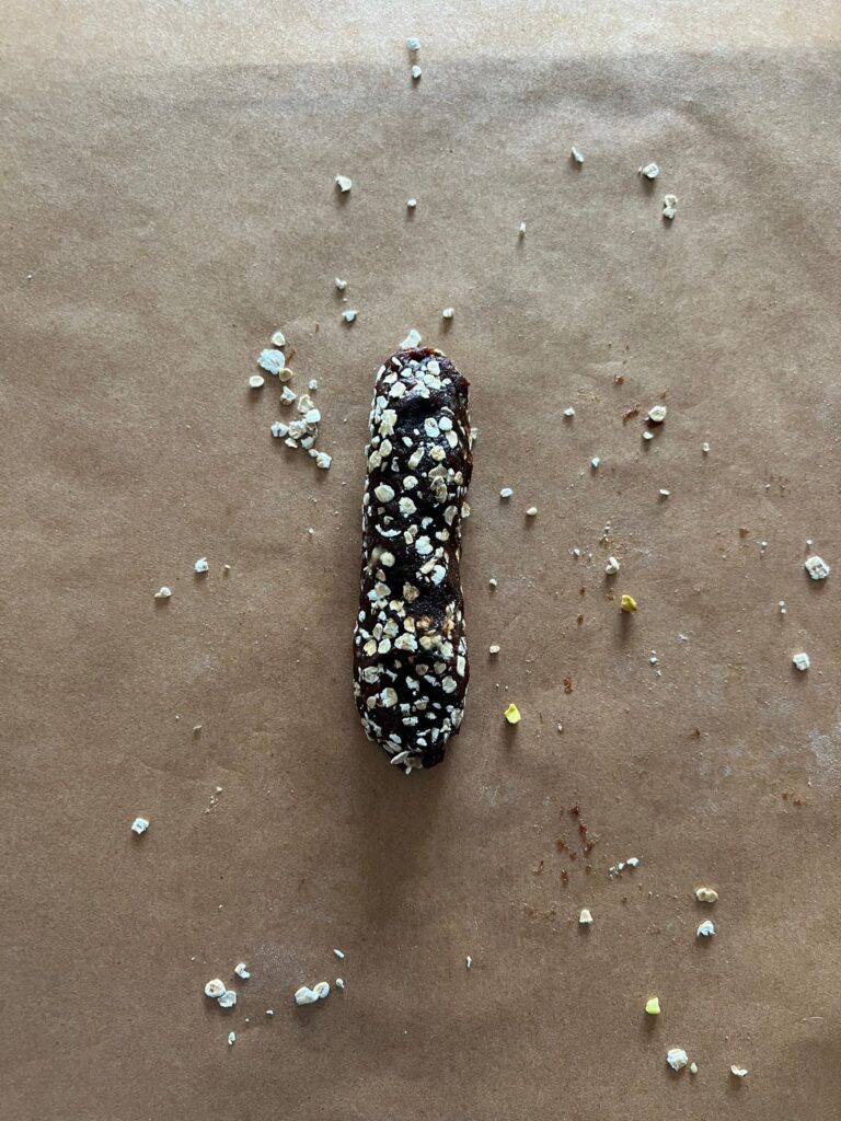 Fertiger Dattel-Erdnuss Riegel. Rezept zum Selbermachen.