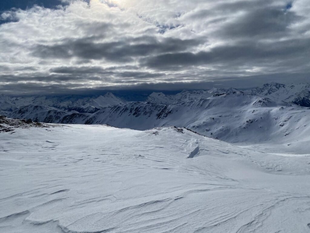 Skitour in den Kitzbüheler Alpen in der Nähe des Schöntagweidkogel.