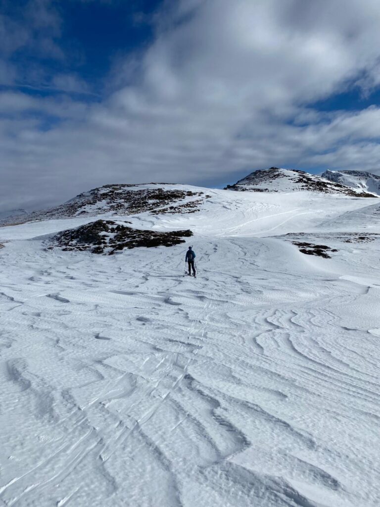 Skitour in den Kitzbüheler Alpen beim Pass Thurn.