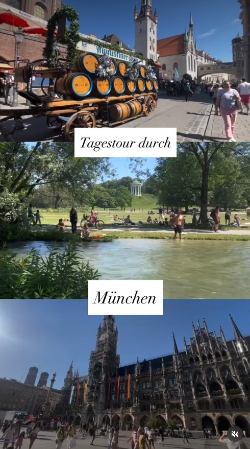 Vorschaubild meines Instagram Reels für eine Tagestour mit dem Deutschlandticket durch München.