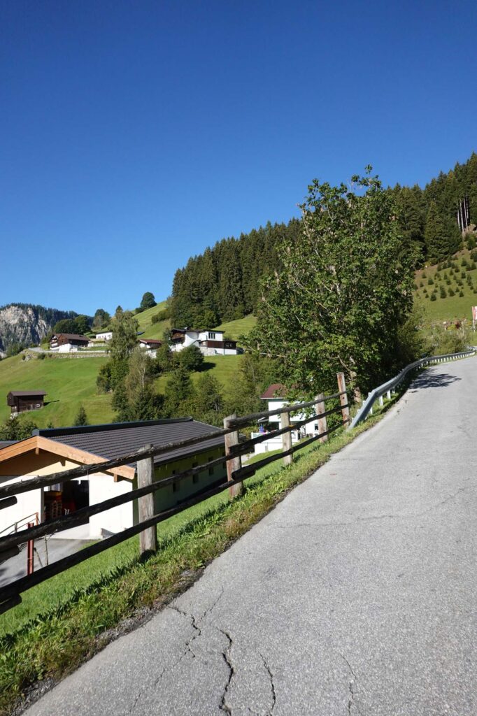 Die alte Gerlospass Straße von Wald im Pinzgau zum Gerlospass.