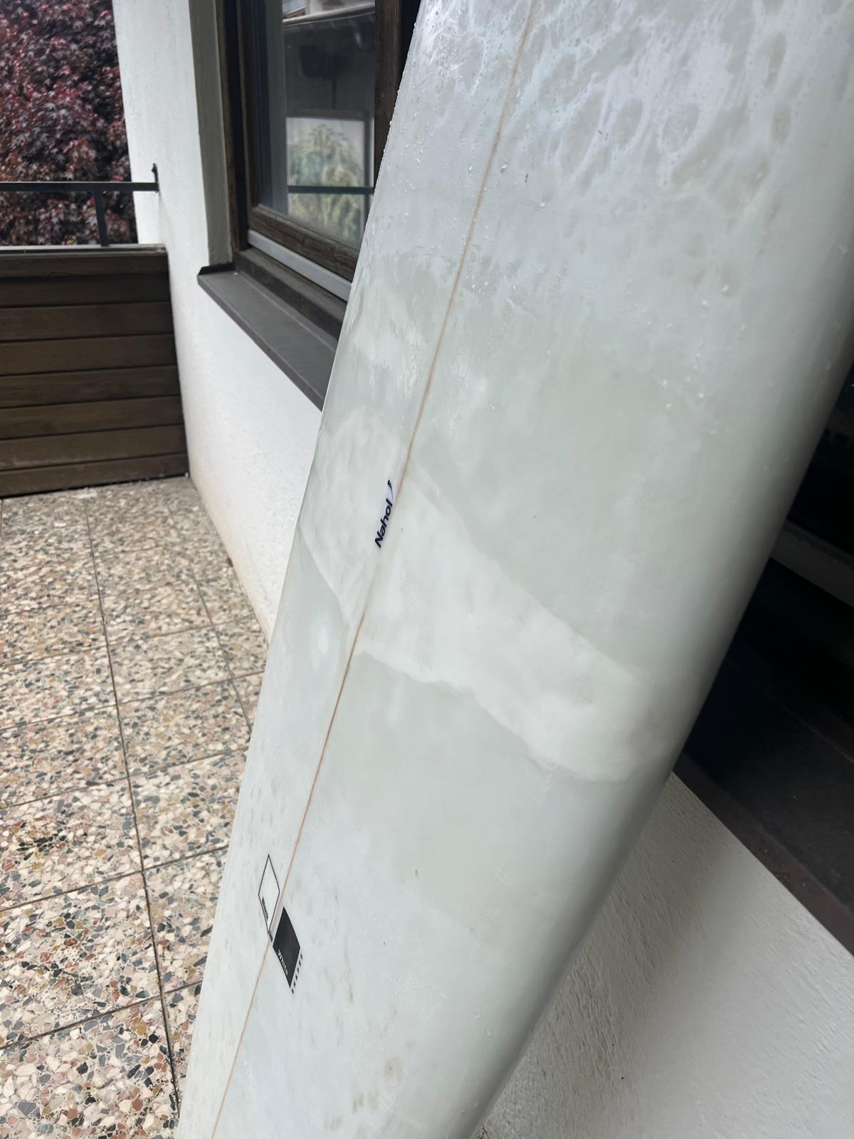 Surfboard mid length Black on White 6'4 – Bild 5