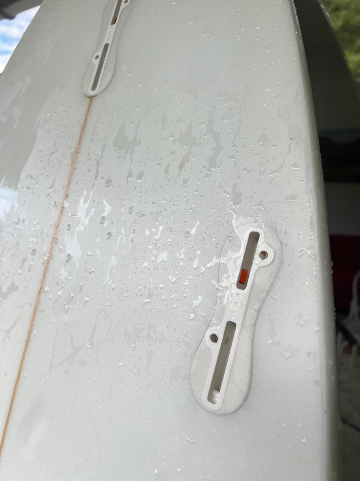 Surfboard mid length Black on White 6'4 – Bild 6